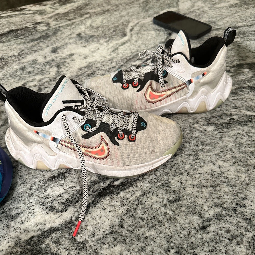 Nike Gianni’s one wore for a few basketball games need to throw in the wash